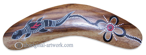 Dot Art Boomerang Magnet