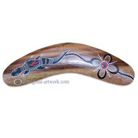 Dot Art Boomerang Magnet