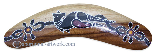 Dot Art Boomerang Magnet
