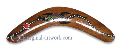 Dot Art Boomerang Magnet