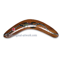 Dot Art Boomerang Magnet