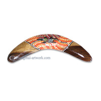Dot Art Boomerang Magnet