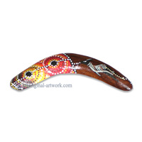 Dot Art Boomerang Magnet