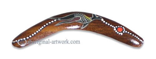 Dot Art Boomerang Magnet