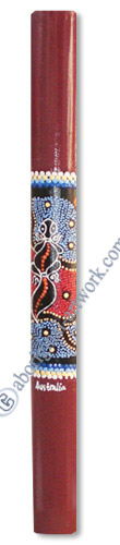 Bamboo Didgeridoo With Aboriginal Dot Art Painted