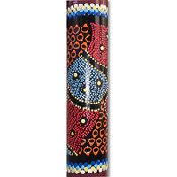 Bamboo Didgeridoo With Aboriginal Dot Art Painted