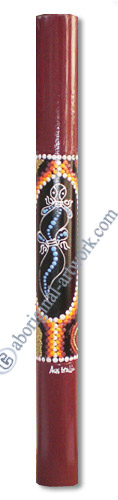 Bamboo Didgeridoo With Aboriginal Dot Art Painted