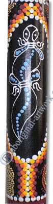 Bamboo Didgeridoo With Aboriginal Dot Art Painted