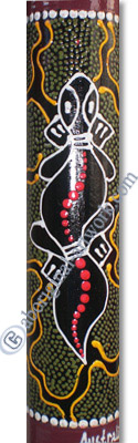 Bamboo Didgeridoo With Aboriginal Dot Art Painted
