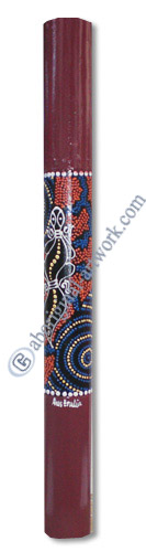 Bamboo Didgeridoo With Aboriginal Dot Art Painted