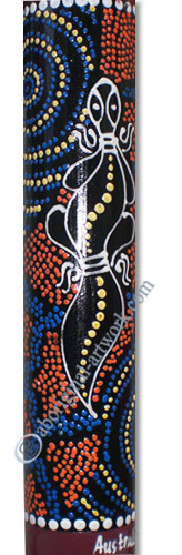 Bamboo Didgeridoo With Aboriginal Dot Art Painted