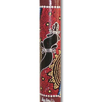 Bamboo Didgeridoo With Aboriginal Dot Art Painted
