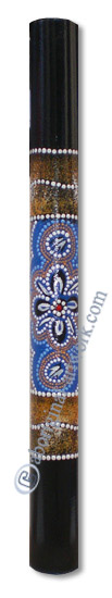 Bamboo Didgeridoo With Aboriginal Dot Art Painted