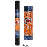 Bamboo Didgeridoo With Aboriginal Dot Art Painted