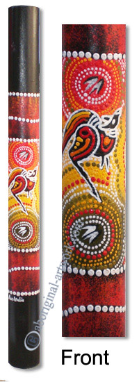 Bamboo Didgeridoo With Aboriginal Dot Art Painted