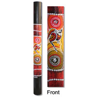 Bamboo Didgeridoo With Aboriginal Dot Art Painted