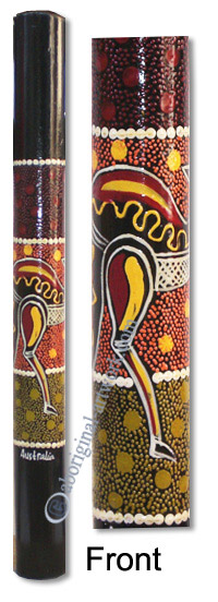 Bamboo Didgeridoo With Aboriginal Dot Art Painted