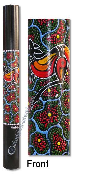 Bamboo Didgeridoo With Aboriginal Dot Art Painted