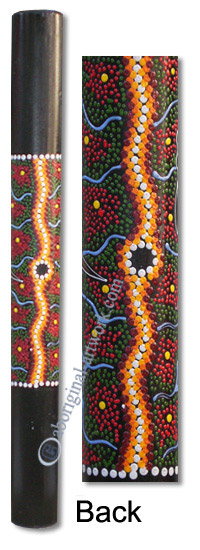 Bamboo Didgeridoo With Aboriginal Dot Art Painted