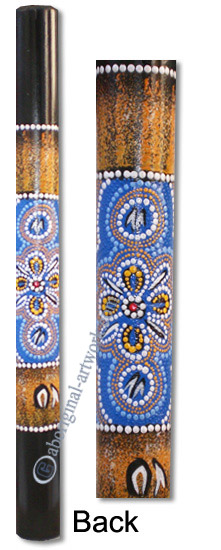 Bamboo Didgeridoo With Aboriginal Dot Art Painted