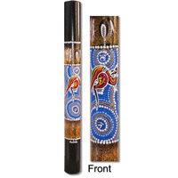 Bamboo Didgeridoo With Aboriginal Dot Art Painted