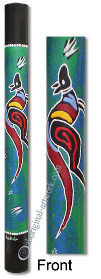 Bamboo Didgeridoo With Aboriginal Dot Art Painted