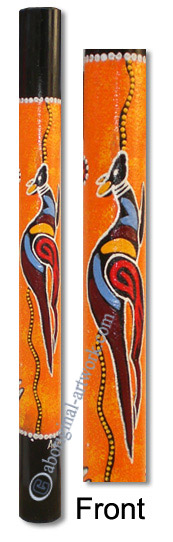 Bamboo Didgeridoo With Aboriginal Dot Art Painted