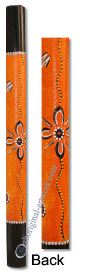 Bamboo Didgeridoo With Aboriginal Dot Art Painted