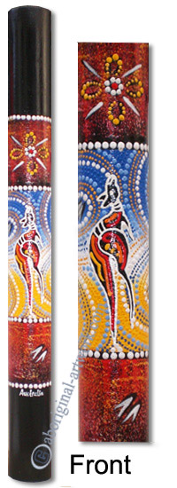 Bamboo Didgeridoo With Aboriginal Dot Art Painted