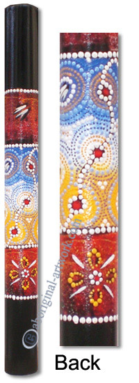 Bamboo Didgeridoo With Aboriginal Dot Art Painted
