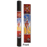 Bamboo Didgeridoo With Aboriginal Dot Art Painted