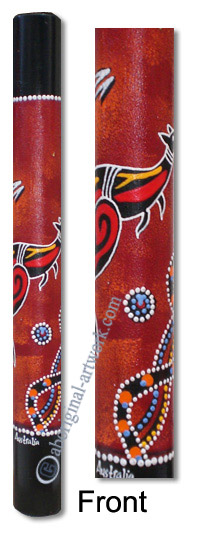 Bamboo Didgeridoo With Aboriginal Dot Art Painted