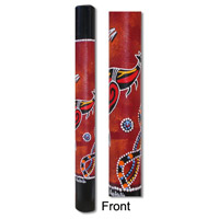Bamboo Didgeridoo With Aboriginal Dot Art Painted