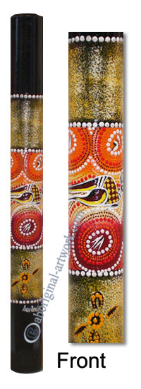 Bamboo Didgeridoo With Aboriginal Dot Art Painted