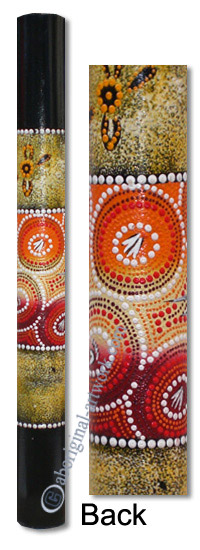 Bamboo Didgeridoo With Aboriginal Dot Art Painted