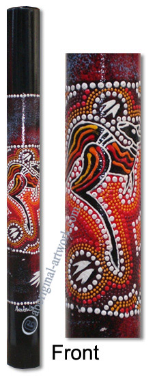 Bamboo Didgeridoo With Aboriginal Dot Art Painted