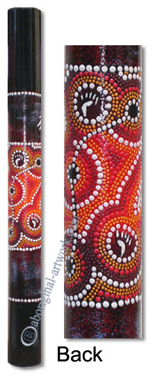 Bamboo Didgeridoo With Aboriginal Dot Art Painted