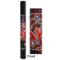 Bamboo Didgeridoo With Aboriginal Dot Art Painted