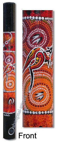 Bamboo Didgeridoo With Aboriginal Dot Art Painted