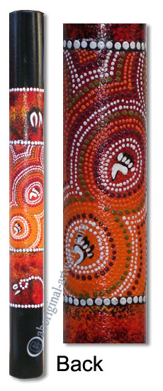 Bamboo Didgeridoo With Aboriginal Dot Art Painted