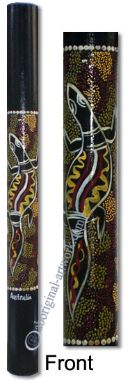 Bamboo Didgeridoo With Aboriginal Dot Art Painted