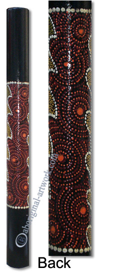 Bamboo Didgeridoo With Aboriginal Dot Art Painted