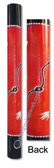 Bamboo Didgeridoo With Aboriginal Dot Art Painted