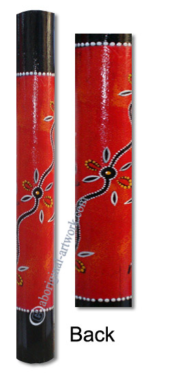 Bamboo Didgeridoo With Aboriginal Dot Art Painted