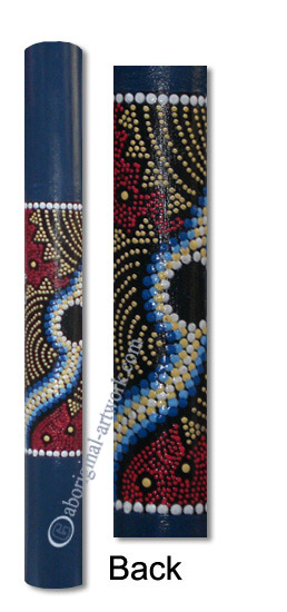 Bamboo Didgeridoo With Aboriginal Dot Art Painted