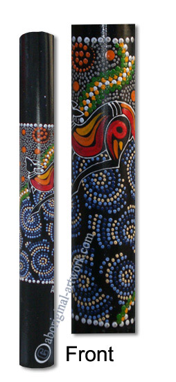 Bamboo Didgeridoo With Aboriginal Dot Art Painted