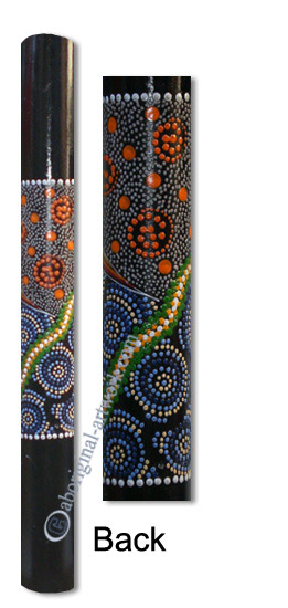 Bamboo Didgeridoo With Aboriginal Dot Art Painted