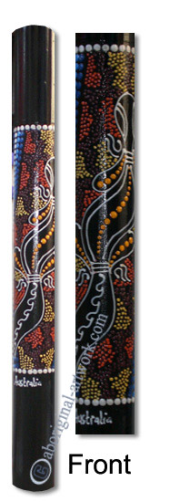 Bamboo Didgeridoo With Aboriginal Dot Art Painted