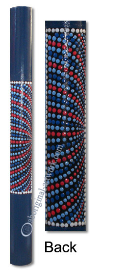 Bamboo Didgeridoo With Aboriginal Dot Art Painted