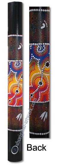 Bamboo Didgeridoo With Aboriginal Dot Art Painted